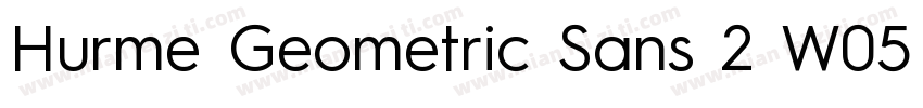 Hurme Geometric Sans 2 W05 Rg字体转换